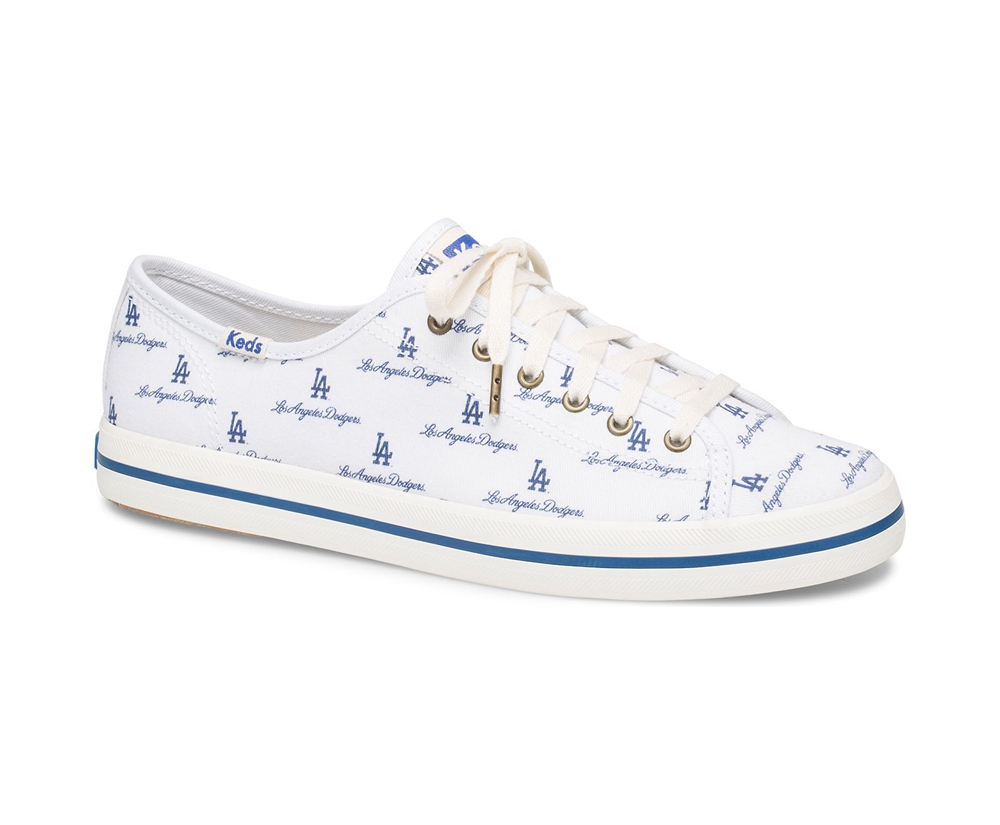 Keds Womens Sneakers White/Blue - Kickstart MLB® - 529RIHDTS